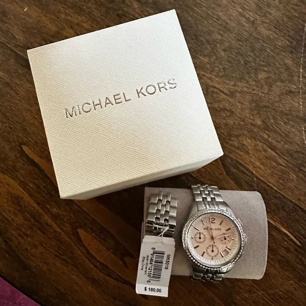Michael Kors Women's Silver-Tone Stainless Steel Watch